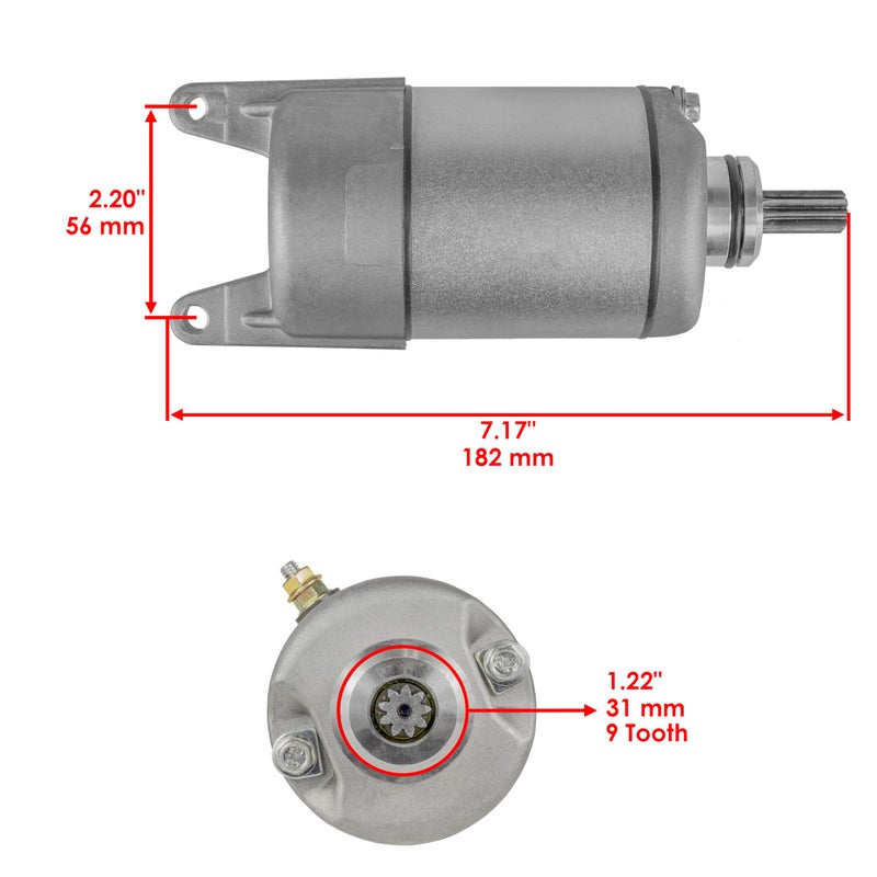 Caltric Starter Compatible With Kawasaki Kvf400 Prairie 400 2X4 4X4 1997-2002 - Image 2